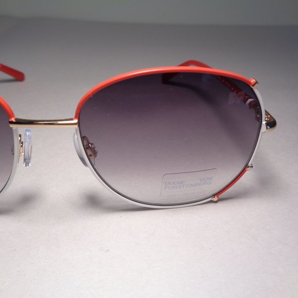 Diane von Furstenberg RYLEIGH Red New Women's Sunglasses - Picture 4 of 14